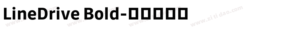 LineDrive Bold字体转换